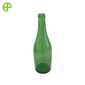 Botella de agua de vidrio de boca estrecha