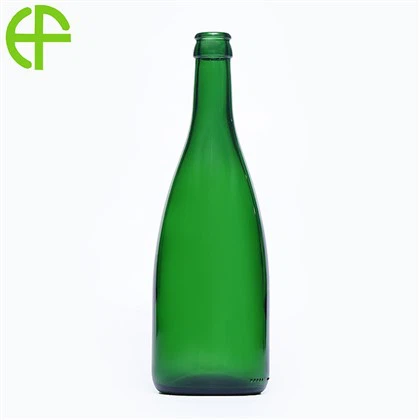 Botella de vidrio para cerveza Auchan de 600 ml, color verde oscuro