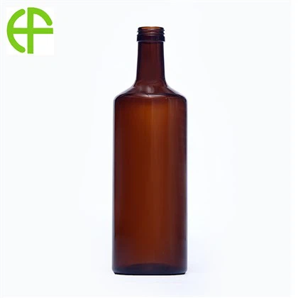 Botella de vidrio para aceite de Phoenix marrón de 750 ml